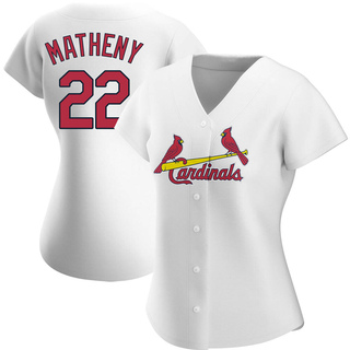 Authentic Mike Matheny Women's St. Louis Cardinals Home Jersey - White