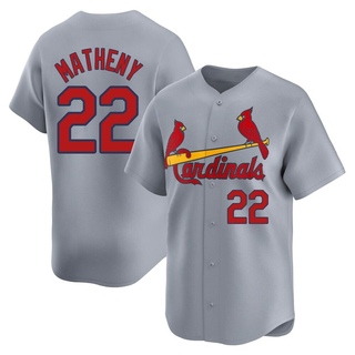 Limited Mike Matheny Youth St. Louis Cardinals Away Jersey - Gray