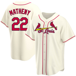 Replica Mike Matheny Men's St. Louis Cardinals Alternate Jersey - Cream