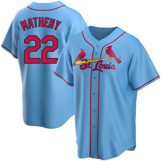 Replica Mike Matheny Youth St. Louis Cardinals Alternate Jersey - Light Blue